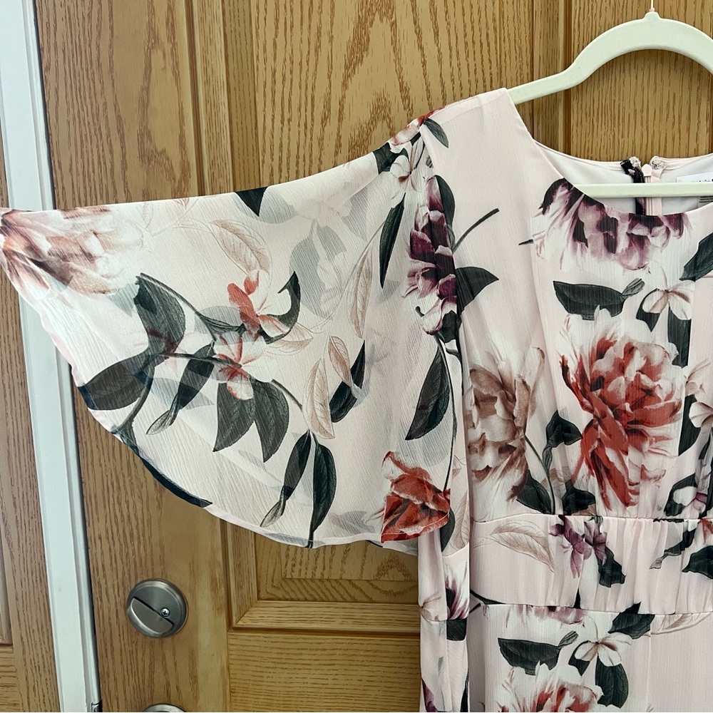 Calvin Klein Floral Chiffon Dress size 16 - Picture 7 of 8